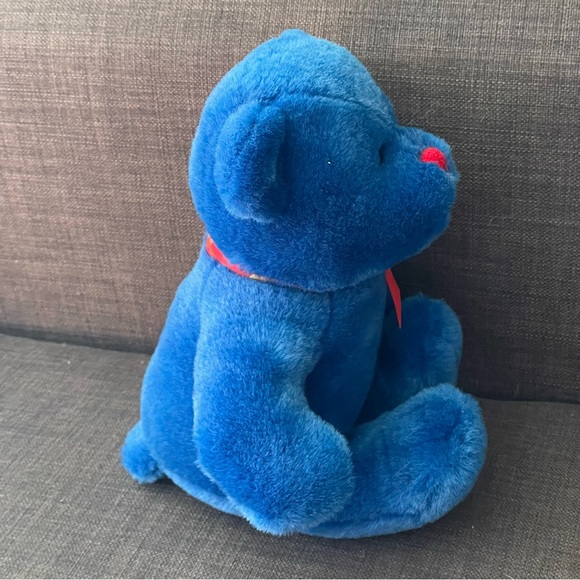 Vintage NBC Experience Teddy Bear Plush Blue Stuffed Animal 1994 Promo Network - Picture 6 of 9